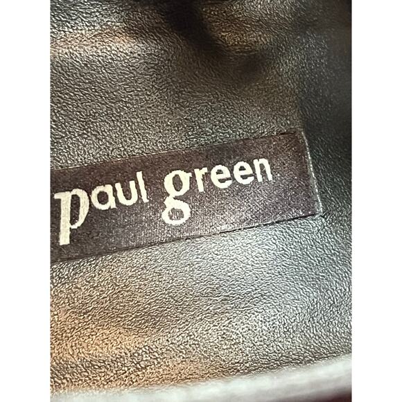 Paul Green Jansen Black Leather Lace Up Heel Suede Sandals - Size 8 - Picture 2 of 11